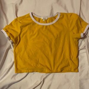 YELLOW CROP TOP